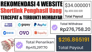 Gratisan  4 Website Shortlink Penghasil Uang Terbukti Membayar [upl. by Tjaden]