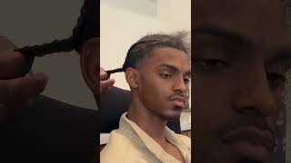 Cornrows on men’s natural hair cornrows menshairstyles [upl. by Assirac]