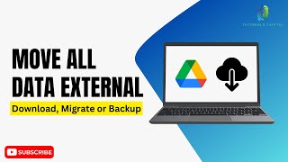 How to Move Google Drive to EXTERNAL Hard Drive 2024  Download Migrate or Backup All Data [upl. by Scutt496]