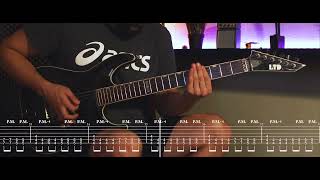 Electric Callboy  SPACEMAN Guitar Cover VideoTab SCROLLING TABS ON SCREEN  by JaviAEP [upl. by Crofton]