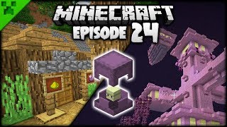 BROKEN Minecraft End amp Flora Valley  Pythons World Minecraft Survival Lets Play  Episode 24 [upl. by Aerol]