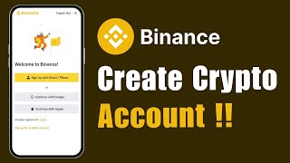 How to Create Crypto Account Binance [upl. by Elma]