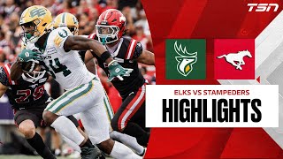 Edmonton Elks vs Calgary Stampeders  CFL HIGHLIGHTS [upl. by Pepillo689]