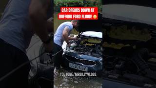 Car Breaks Down At Rufford Ford Flood shorts [upl. by Oinotnanauj483]