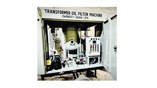 How to operate Transformer Oil Filter Machine [upl. by Aiuqenehs]