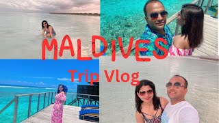 Maldives Trip from India  Day 1  20232024  Watervilla  Turquoise 💦 Meeru maldivesvlog trip [upl. by Ahab]