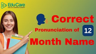 correct pronunciation 12 months name in English [upl. by Jelena]