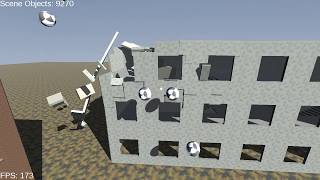 Physics Simulation Demo  NVIDIA Blast PhysX  C  OpenGL [upl. by Imac]