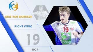 Kristian BJORNSEN NOR  Right Wing  France 2017 AllStar Team [upl. by Sisxela]