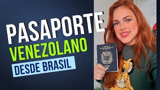 Cómo sacar pasaporte venezolano en Brasil [upl. by Lain]