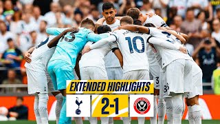 TOTTENHAM HOTSPUR 21 SHEFFIELD UNITED  EXTENDED HIGHLIGHTS  LATEST PL COMEBACK OF ALL TIME [upl. by Adnalor]