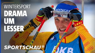 BiathlonWM Deutsche MännerStaffel chancenlos im Kampf um Medaillen  Sportschau [upl. by Nageek]