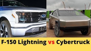 Tesla Cybertruck vs Ford F 150 Lightning Notable Specs [upl. by Kirsti]