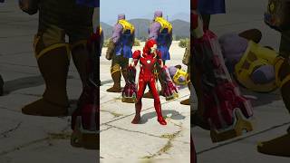 THANOS VS AVENGERS  POWER BATTLE  Shorts  GTA5  Marvel [upl. by Zinck137]