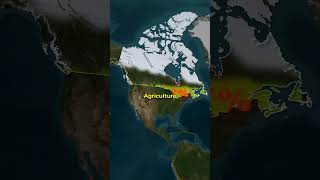 Canada Geography Explained in 57 Secs 🇨🇦🤩 [upl. by Mackie]