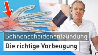 Sehnenscheidenentzündung vorbeugen ExpertenTipps von Dr Stefan Preis [upl. by Eissoj]