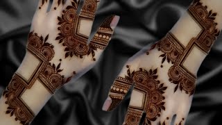 Square Mehndi Designs For Back Hand ll Easy Arabic Mehndi Design For Front Handll New stylish Mehndi [upl. by Maril]