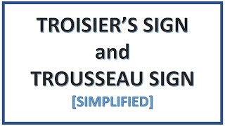 Troisier’s sign and Trousseau sign  Confusing Terms  Simplified [upl. by Nomra]