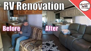 RV Renovation Before and After  Amazing and DIY [upl. by Nanon]