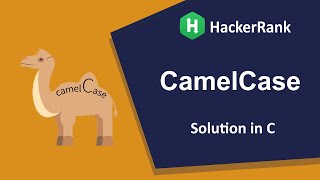 CamelCase  Hackerrank  Solution in C [upl. by Copland]