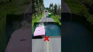 Bus vs huge water pit 30  carsvsrpothole beamngpotholes massivepotholes deepwaterbeamngdrive [upl. by Amedeo]