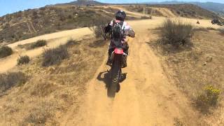 Lake Elsinore hills dirt bike riding [upl. by Neenej753]