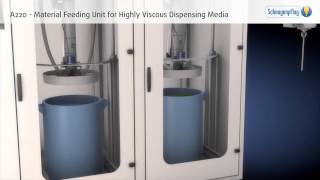 수지 주입기정량토출기디스펜서 Reliable Feeding of Viscous Dispensing Media Material Feeding Unit A220 [upl. by Mohandas]