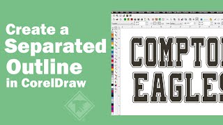 Create a Separated Outline in CorelDraw X3 [upl. by Sion714]