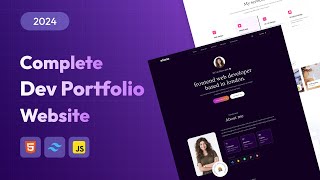 How To Make Portfolio Website Using HTML amp CSS  Responsive Portfolio Website Step by Step 2024 [upl. by Ettelrac]