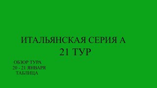 Серия А 21 тур обзор матчей за 20 21 января 2024 года Таблица [upl. by Jovia]