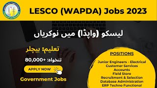 LESCO WAPDA OTS Jobs 2023  Apply Online Electrical Engineers amp Assistant Managers Jobs [upl. by Ycam]