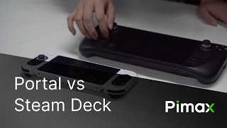 Pimax Portal compared to Steam Deck [upl. by Bronk]