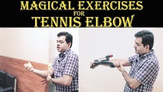 Self Treatment for TENNIS ELBOW BEST Exercises for TENNIS ELBOW PAIN RELIEF Hindi PART2 [upl. by Om]