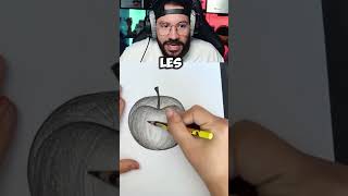 🍎✏️Technique de Dessin Incroyable  Pomme au Crayon [upl. by Haimrej]