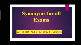 Synonyms for all competitive Exams ✍️fybsc fyba english englishforall kbcnmu englishspeaking 🎊 [upl. by Anrym759]