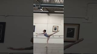 Variation practice ballet auditionseason pointe jump pirouette fouettes [upl. by Barbur]