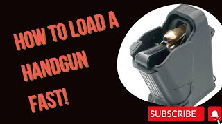 How to Load a 9mm Handgun Magazine with a Speed Loader [upl. by Iramat]