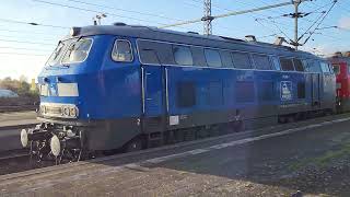 218 056 rangiert in Itzehoe an IC [upl. by Romine170]