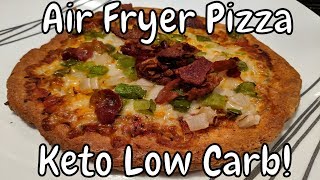 GoWISE USA Air Fryer Pizza  Keto Low Carb Fat Head Dough Extended Video [upl. by Beard]