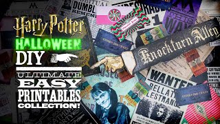 Ultimate Harry Potter Halloween Printables Collection [upl. by Ayatan]