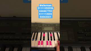 How To Play Wellerman  Easy Piano Tutorial shorts [upl. by Carmon]