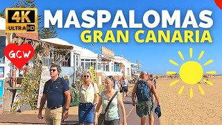 MASPALOMAS Gran Canaria December 2023 🔴Costa Meloneras to Seaside Palm Beach Hotel [upl. by Hedveh]