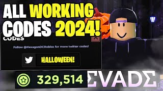 NEW ALL WORKING CODES FOR EVADE IN 2024 ROBLOX EVADE CODES [upl. by Milak]