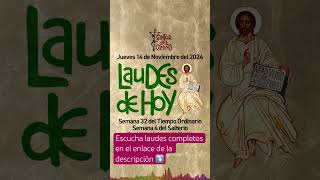 👇ORACIÓN DE LAUDES de hoy 14 de noviembre laudes laudesdehoy cantordelcamino liturgiadelashoras [upl. by Neetsuj881]