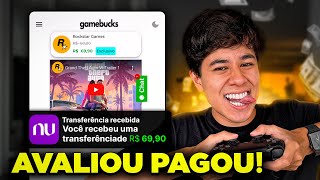 R400dia AVALIANDO GAMES GAMEBUCKS PAGOU NO PIX [upl. by Anilac]