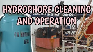 Seaman Vlog Cleaning of Hydrophore and basic Operation  life of Seafarers  Elmismo [upl. by Ahsiekin126]