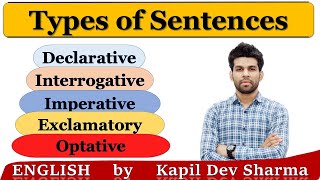 Types of Sentences along with Sentence Problems in English Grammar by Kapil Dev Sharma [upl. by Stahl]