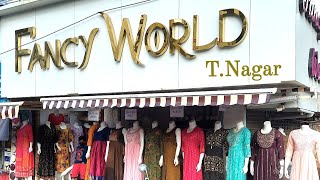 Fancy world Shopping Haul  T nagar Kurtis collections Aakash Channel [upl. by Nnylarej]