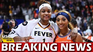 WNBA couple DiJonai Carrington and NaLyssa Smith break down infamous flirtatious foul [upl. by Jaquith997]