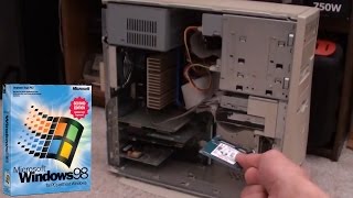 Installing Windows 98 on an SSD [upl. by Hebner227]